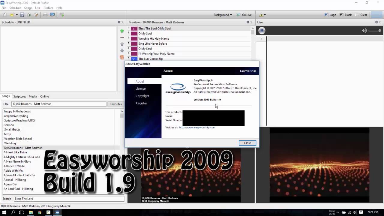 how to crack easyworship 2009